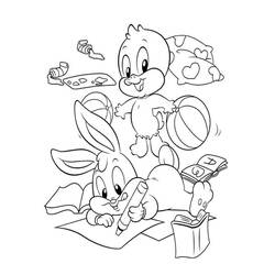 Dibujo para colorear: Baby Looney Tunes (Personajes de Dibujos Animados) #26682 - Dibujos para Colorear e Imprimir Gratis