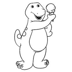 Dibujo para colorear: Barney (Personajes de Dibujos Animados) #203020 - Dibujos para Colorear e Imprimir Gratis