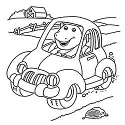 Dibujo para colorear: Barney (Personajes de Dibujos Animados) #203022 - Dibujos para Colorear e Imprimir Gratis