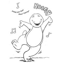 Dibujo para colorear: Barney (Personajes de Dibujos Animados) #203023 - Dibujos para Colorear e Imprimir Gratis