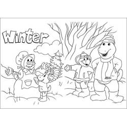 Dibujo para colorear: Barney (Personajes de Dibujos Animados) #203025 - Dibujos para Colorear e Imprimir Gratis