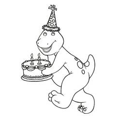 Dibujo para colorear: Barney (Personajes de Dibujos Animados) #203026 - Dibujos para Colorear e Imprimir Gratis