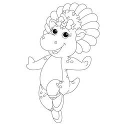 Dibujo para colorear: Barney (Personajes de Dibujos Animados) #203029 - Dibujos para Colorear e Imprimir Gratis