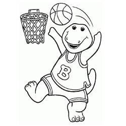 Dibujo para colorear: Barney (Personajes de Dibujos Animados) #203034 - Dibujos para Colorear e Imprimir Gratis