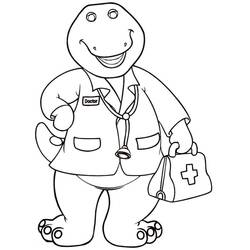 Dibujo para colorear: Barney (Personajes de Dibujos Animados) #203035 - Dibujos para Colorear e Imprimir Gratis