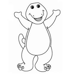 Dibujo para colorear: Barney (Personajes de Dibujos Animados) #203036 - Dibujos para Colorear e Imprimir Gratis
