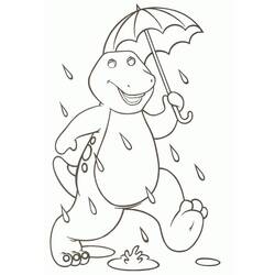 Dibujo para colorear: Barney (Personajes de Dibujos Animados) #203037 - Dibujos para Colorear e Imprimir Gratis