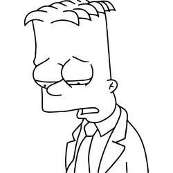 Dibujo para colorear: Bart Simpson (Personajes de Dibujos Animados) #210673 - Dibujos para Colorear e Imprimir Gratis