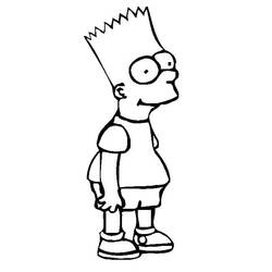 Dibujo para colorear: Bart Simpson (Personajes de Dibujos Animados) #210674 - Dibujos para Colorear e Imprimir Gratis