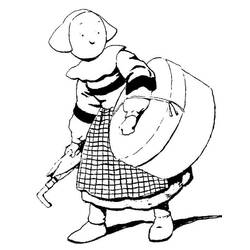 Dibujo para colorear: Becassine (Personajes de Dibujos Animados) #214517 - Dibujos para Colorear e Imprimir Gratis