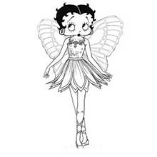 Dibujo Betty Boop (Personajes de Dibujos Animados) #25977 para imprimir y colorear