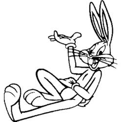 Dibujo para colorear: Bugs Bunny (Personajes de Dibujos Animados) #26309 - Dibujos para Colorear e Imprimir Gratis