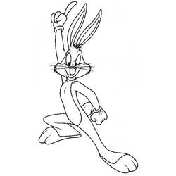 Dibujo para colorear: Bugs Bunny (Personajes de Dibujos Animados) #26340 - Dibujos para Colorear e Imprimir Gratis