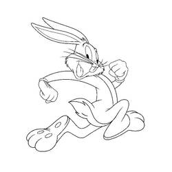 Dibujo para colorear: Bugs Bunny (Personajes de Dibujos Animados) #26354 - Dibujos para Colorear e Imprimir Gratis