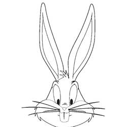 Dibujo para colorear: Bugs Bunny (Personajes de Dibujos Animados) #26385 - Dibujos para Colorear e Imprimir Gratis