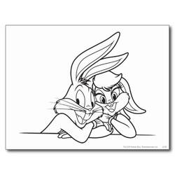 Dibujo para colorear: Bugs Bunny (Personajes de Dibujos Animados) #26445 - Dibujos para Colorear e Imprimir Gratis