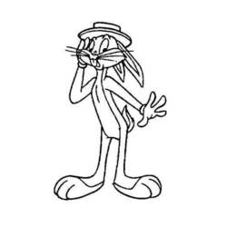 Dibujo para colorear: Bugs Bunny (Personajes de Dibujos Animados) #26451 - Dibujos para Colorear e Imprimir Gratis