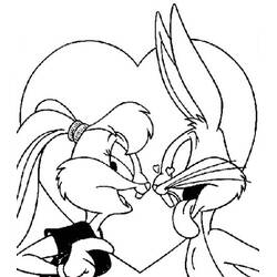 Dibujo para colorear: Bugs Bunny (Personajes de Dibujos Animados) #26468 - Dibujos para Colorear e Imprimir Gratis