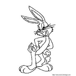 Dibujo para colorear: Bugs Bunny (Personajes de Dibujos Animados) #26474 - Dibujos para Colorear e Imprimir Gratis