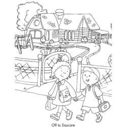 Dibujo para colorear: Caillou (Personajes de Dibujos Animados) #36167 - Dibujos para Colorear e Imprimir Gratis