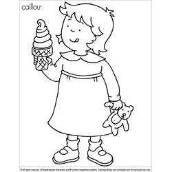 Dibujo para colorear: Caillou (Personajes de Dibujos Animados) #36183 - Dibujos para Colorear e Imprimir Gratis