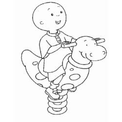 Dibujo para colorear: Caillou (Personajes de Dibujos Animados) #36190 - Dibujos para Colorear e Imprimir Gratis
