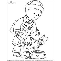 Dibujo para colorear: Caillou (Personajes de Dibujos Animados) #36207 - Dibujos para Colorear e Imprimir Gratis
