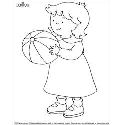 Dibujo para colorear: Caillou (Personajes de Dibujos Animados) #36216 - Dibujos para Colorear e Imprimir Gratis