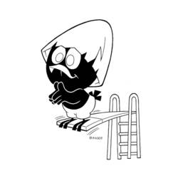 Dibujo para colorear: Calimero (Personajes de Dibujos Animados) #35762 - Dibujos para Colorear e Imprimir Gratis