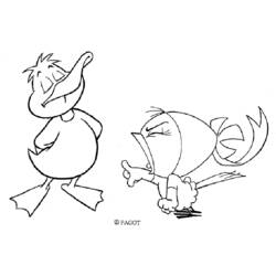Dibujo para colorear: Calimero (Personajes de Dibujos Animados) #35788 - Dibujos para Colorear e Imprimir Gratis