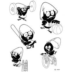Dibujo para colorear: Calimero (Personajes de Dibujos Animados) #35859 - Dibujos para Colorear e Imprimir Gratis