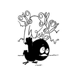 Dibujo para colorear: Calimero (Personajes de Dibujos Animados) #35861 - Dibujos para Colorear e Imprimir Gratis