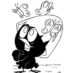 Dibujo para colorear: Calimero (Personajes de Dibujos Animados) #35863 - Dibujos para Colorear e Imprimir Gratis