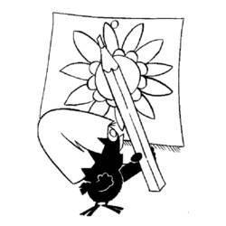 Dibujo para colorear: Calimero (Personajes de Dibujos Animados) #35869 - Dibujos para Colorear e Imprimir Gratis
