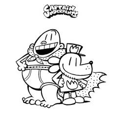 Dibujo para colorear: Captain Underpants (Personajes de Dibujos Animados) #209721 - Dibujos para Colorear e Imprimir Gratis