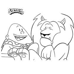 Dibujos para colorear: Captain Underpants - Dibujos para Colorear e Imprimir Gratis