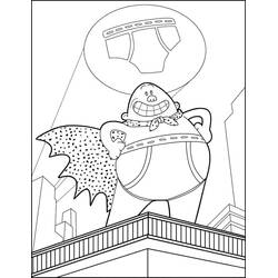 Dibujo para colorear: Captain Underpants (Personajes de Dibujos Animados) #209729 - Dibujos para Colorear e Imprimir Gratis