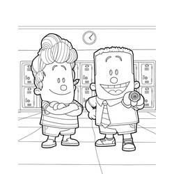 Dibujo para colorear: Captain Underpants (Personajes de Dibujos Animados) #209732 - Dibujos para Colorear e Imprimir Gratis