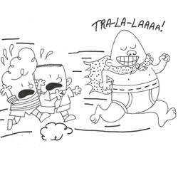 Dibujo para colorear: Captain Underpants (Personajes de Dibujos Animados) #209736 - Dibujos para Colorear e Imprimir Gratis