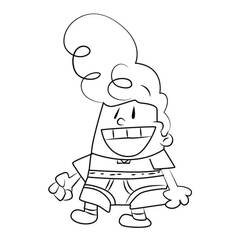 Dibujo para colorear: Captain Underpants (Personajes de Dibujos Animados) #209738 - Dibujos para Colorear e Imprimir Gratis