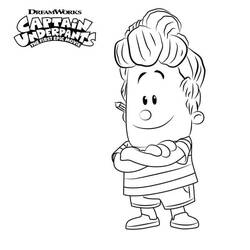 Dibujo para colorear: Captain Underpants (Personajes de Dibujos Animados) #209740 - Dibujos para Colorear e Imprimir Gratis