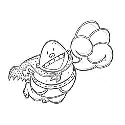 Dibujo para colorear: Captain Underpants (Personajes de Dibujos Animados) #209743 - Dibujos para Colorear e Imprimir Gratis