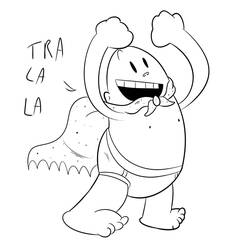 Dibujo para colorear: Captain Underpants (Personajes de Dibujos Animados) #209745 - Dibujos para Colorear e Imprimir Gratis