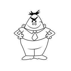 Dibujo para colorear: Captain Underpants (Personajes de Dibujos Animados) #209746 - Dibujos para Colorear e Imprimir Gratis