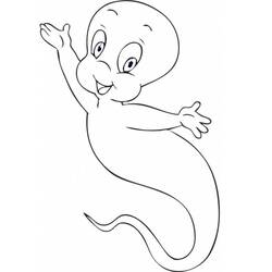 Dibujo para colorear: Casper (Personajes de Dibujos Animados) #203165 - Dibujos para Colorear e Imprimir Gratis