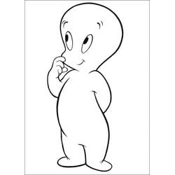 Dibujo para colorear: Casper (Personajes de Dibujos Animados) #203166 - Dibujos para Colorear e Imprimir Gratis