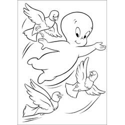 Dibujo para colorear: Casper (Personajes de Dibujos Animados) #203168 - Dibujos para Colorear e Imprimir Gratis