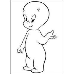 Dibujo para colorear: Casper (Personajes de Dibujos Animados) #203182 - Dibujos para Colorear e Imprimir Gratis