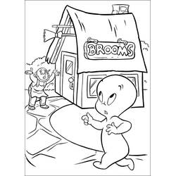 Dibujo para colorear: Casper (Personajes de Dibujos Animados) #36253 - Dibujos para Colorear e Imprimir Gratis
