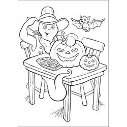 Dibujo para colorear: Casper (Personajes de Dibujos Animados) #36257 - Dibujos para Colorear e Imprimir Gratis
